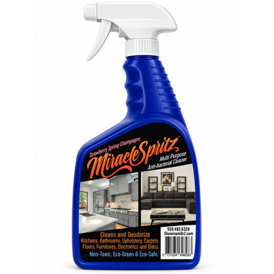 Miracle Spritz Antibacterial Multi-Surface Cleaner, Strawberry Spring Champagne, 32 fl oz